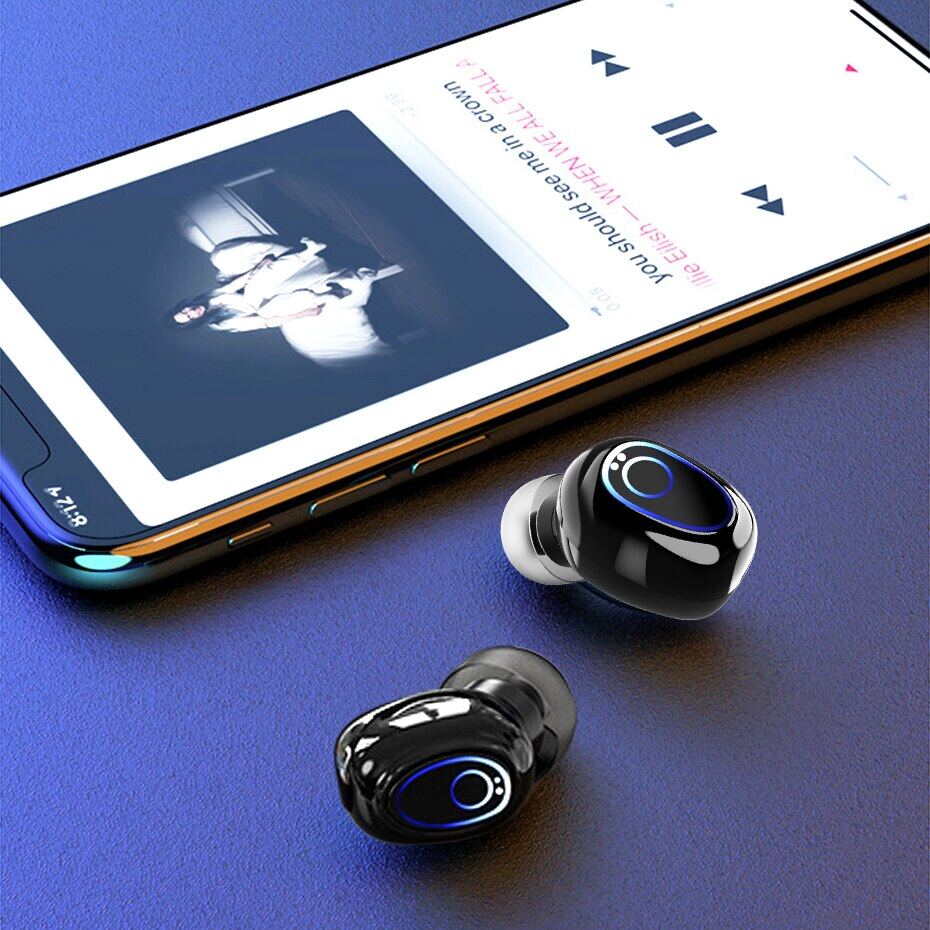 Tai Nghe Không Dây TWS Tai Nghe Bluetooth 5.1 Tai Nghe Thể Thao Chống Nước Âm Thanh Nổi Tai Nghe Nhét Tai Có Mic Hộp Sạc 10000MAh