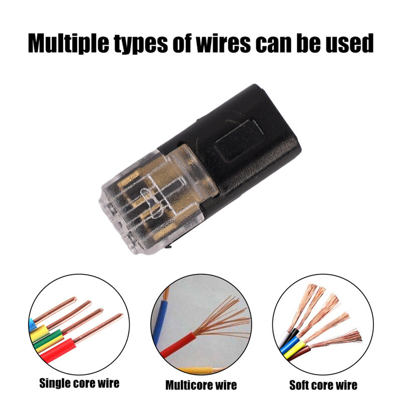 10 cái 2 Pin cách dây cắm cáp Snap kết nối xe không thấm nước solderless đường dây nối điện dải nhanh chóng Splice kết nối thiết bị đầu cuối kẹp