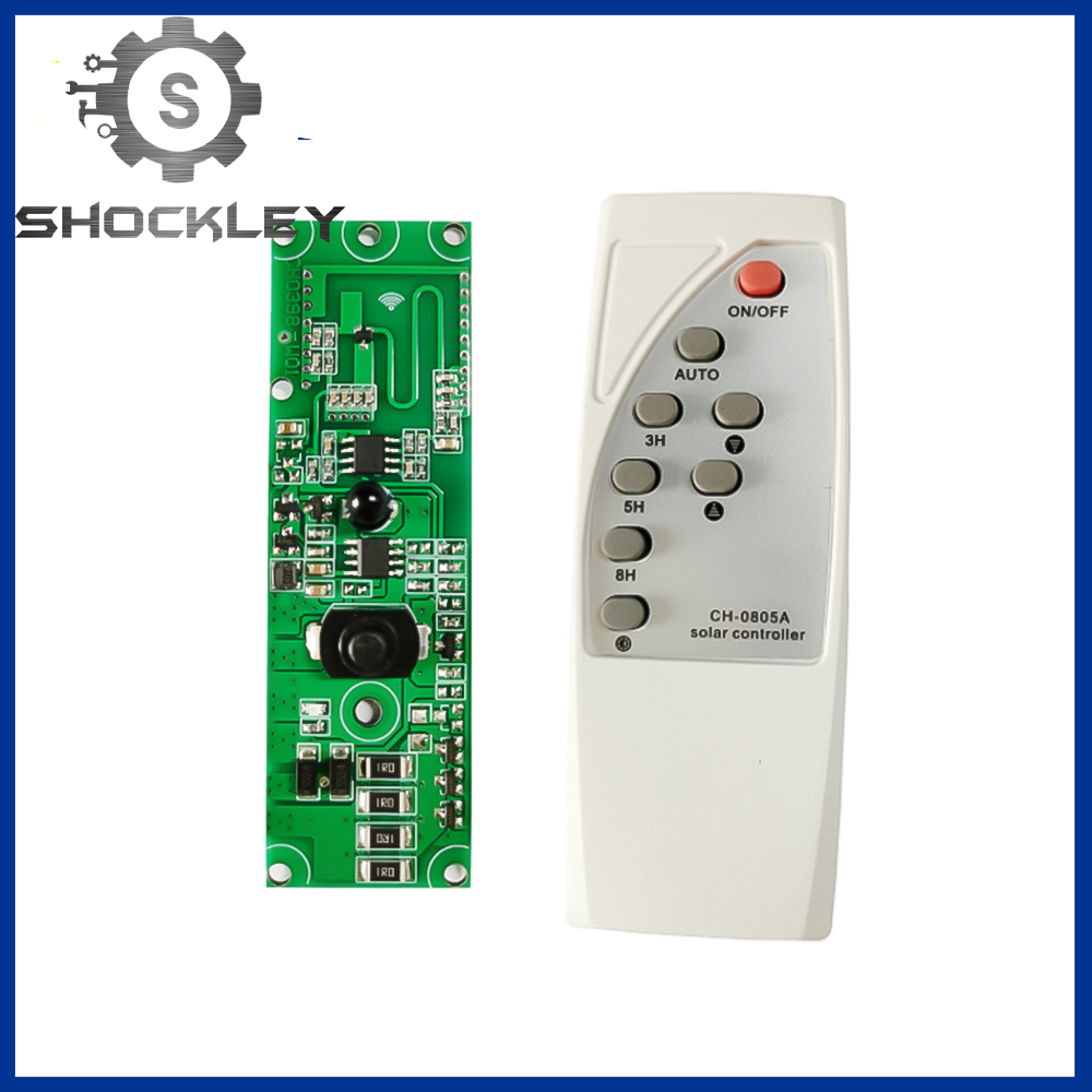 Shockley 3.2V3.7V optical control radar human body induction solar lamp circuit board with remote control