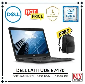 Dell Latitude E7470 Core I7 6th Gen 16gb Ddr4 Ram 256gb Pcie Ssd Ultrabook Slim Windows 10 Pro 1 Year Warranty Lazada