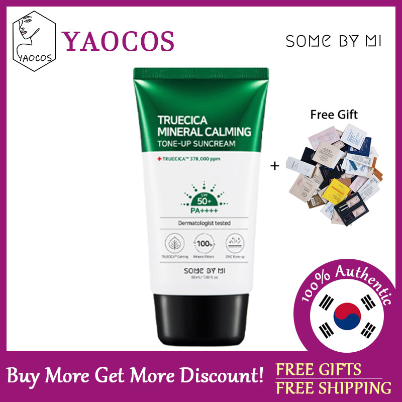 Truecica mineral calming tone-up suncream spf50+ pa++++ 50ml