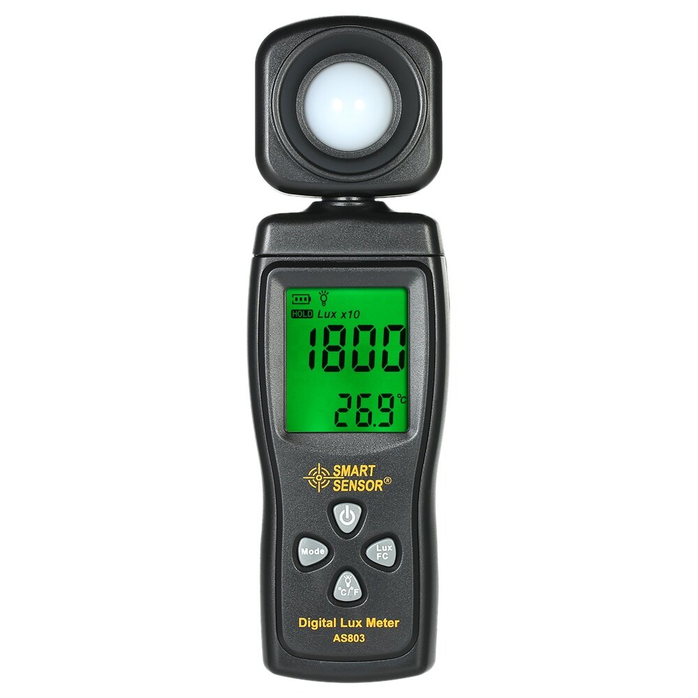 Máy Đo Lux Kỹ Thuật Số Mini Cảm Biến Thông Minh Máy Đo Độ Sáng Cầm Tay Màn Hình LCD Máy Đo Độ Sáng Quang Kế Đồng Hồ Đo Ánh Sáng Luxmeter 0-200000 Lux