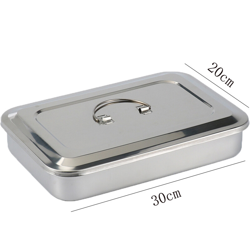 Box Tray Square Plate Cover Thick Stainless Steel  Case