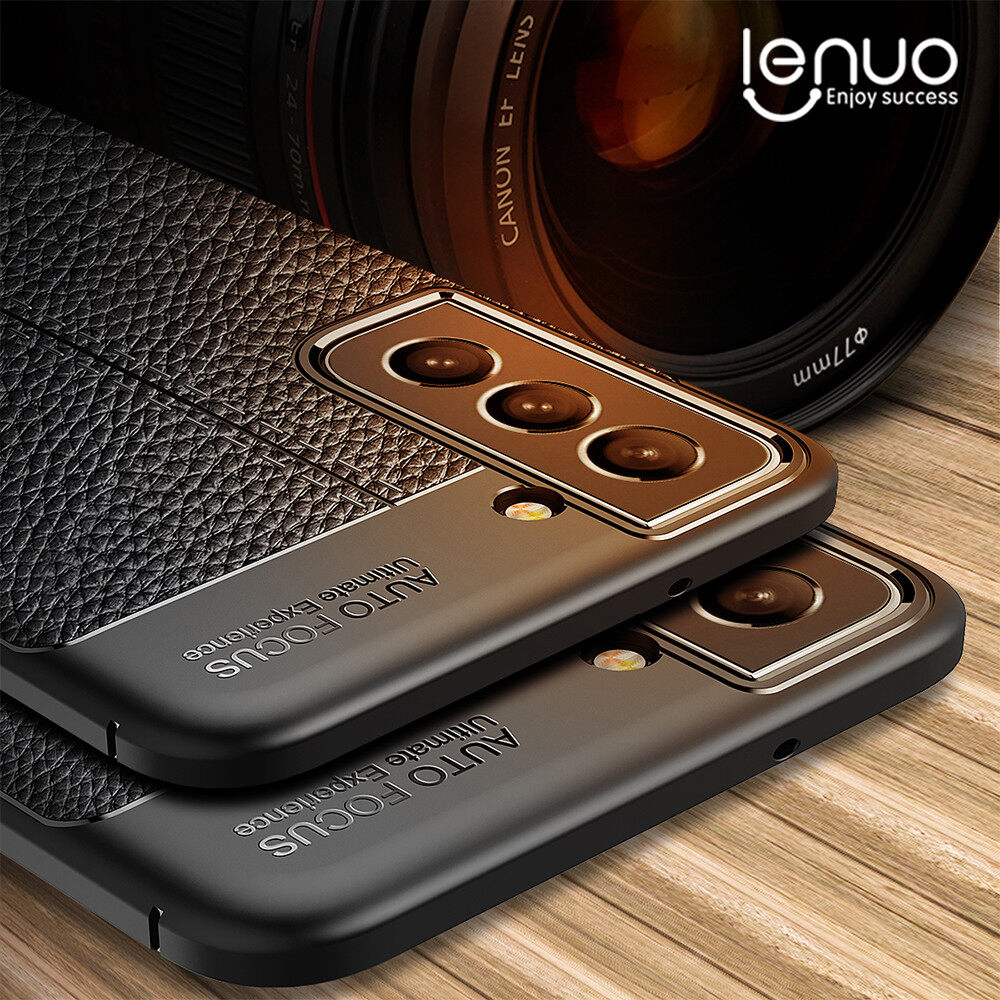 Lenuo for Samsung Galaxy S23 Ultra S23 FE S22+ Plus S22 Ultra 5G Soft TPU Case - All-inclusive Protection Dermatoglyph Phone Silicone Back Cover