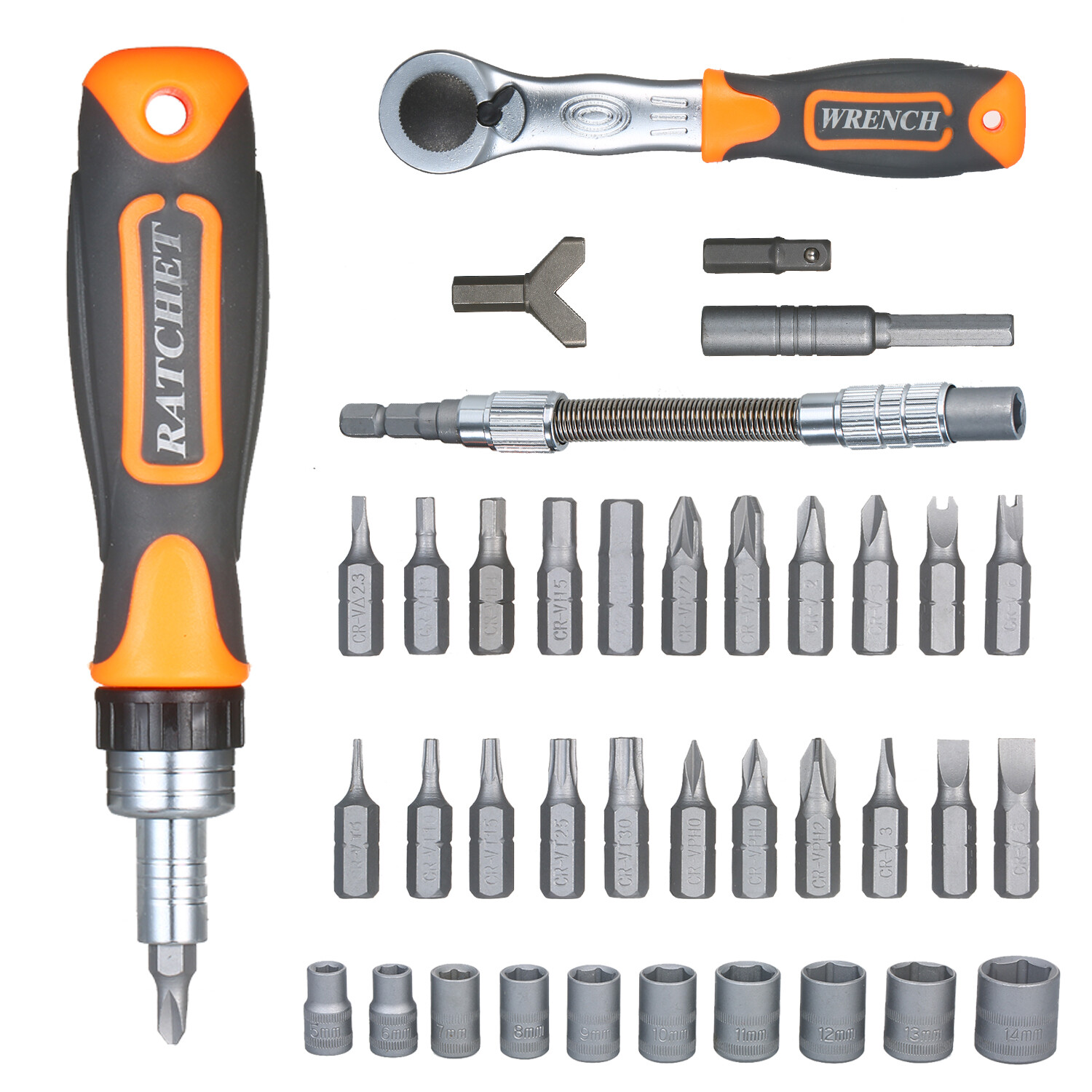 Bộ tua vít Ratchet chính xác 38PC Bộ tua vít từ tính Bộ dụng cụ sửa chữa điện tử Bộ dụng cụ sửa chữa với thanh mở rộng trục linh hoạt cho đồng hồ điện thoại máy tính xách tay và các thiết bị điện tử khác