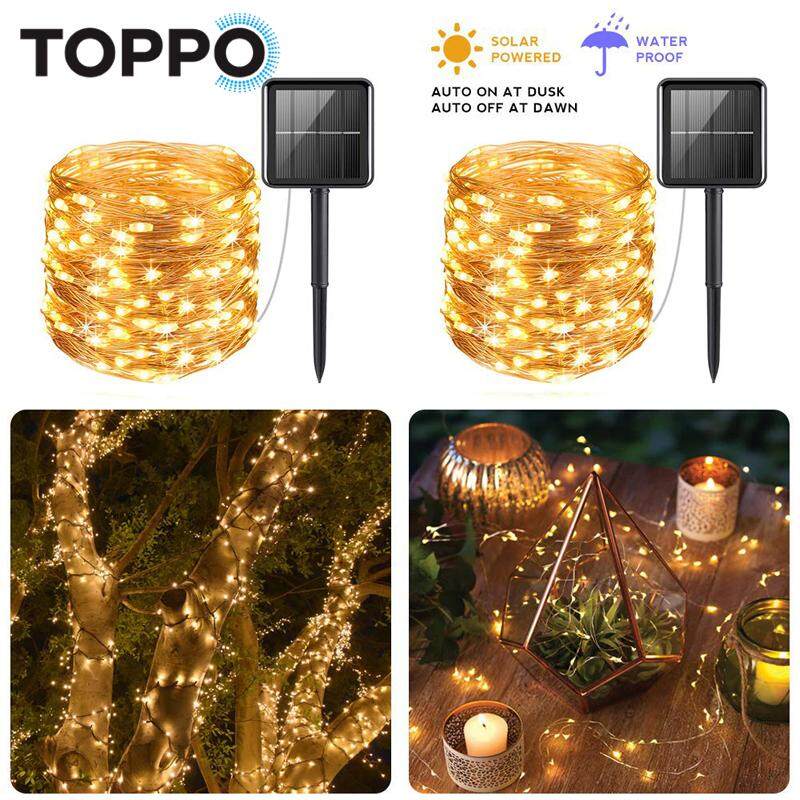 LED Solar Power Copper Wire Light Fairy String Light Indoor Outdoor Waterproof