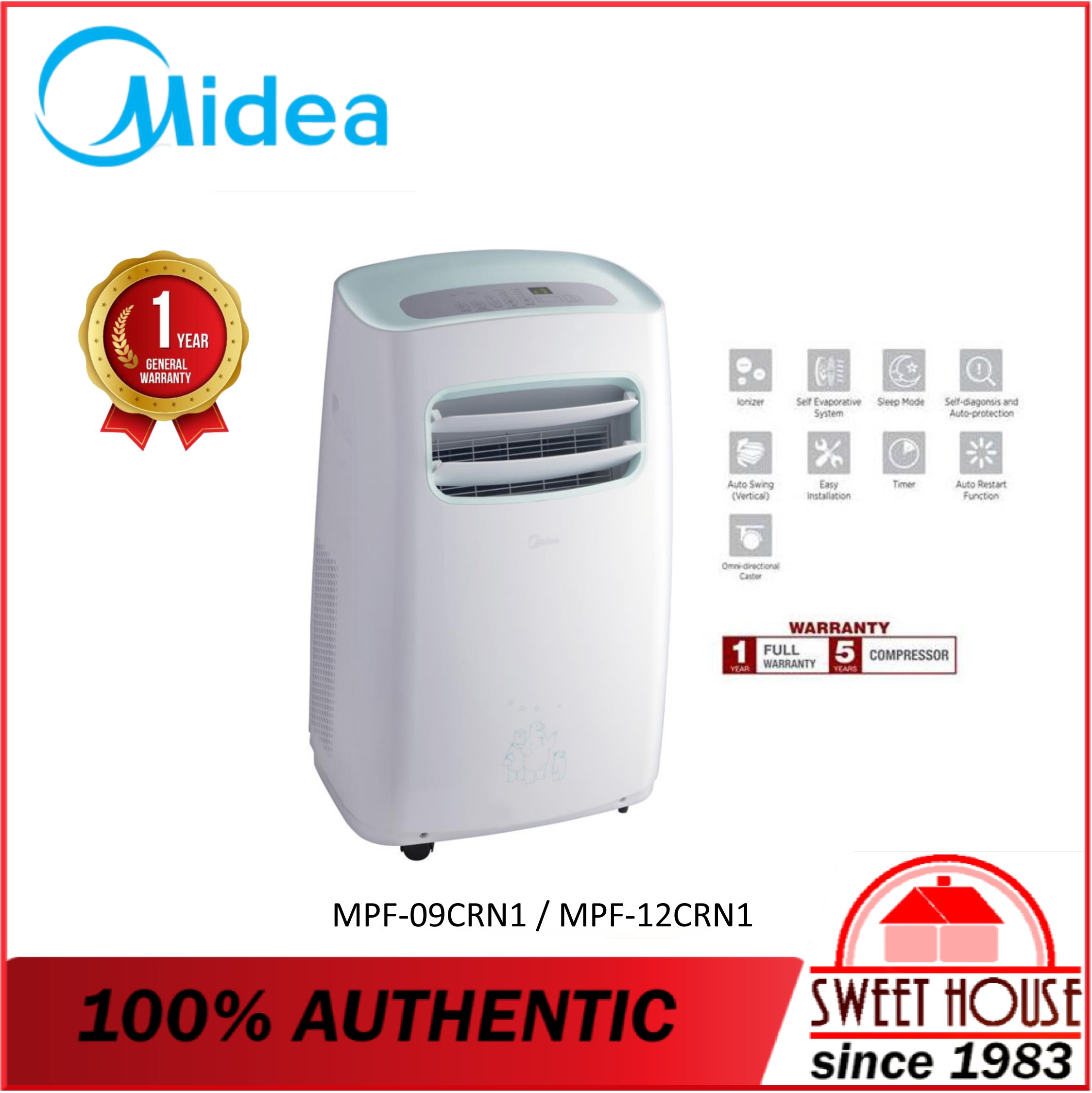 midea portable air conditioner mpf 09crn1