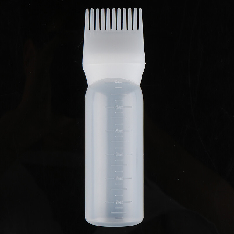 120ML Hair Dye Bottle With Applicator Brush Salon Hair Coloring Dyeing Bottles Purple