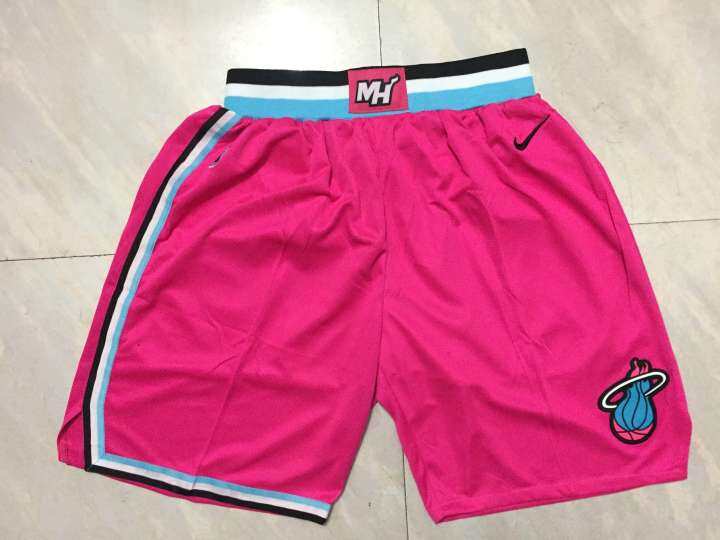 miami heat jersey pink shorts