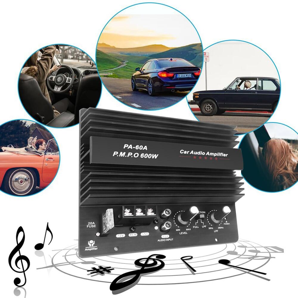 【Local delivery】12V 600W Mono Car Audio Amplifier Powerful Bass
