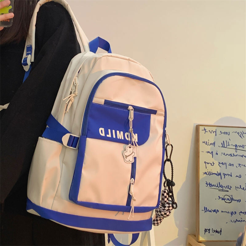 WOMA New lady bag simple college backpack high school students backpack large capacity backpack