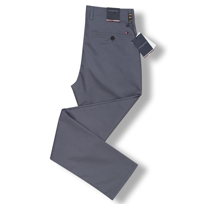 Tommy Hilfiger Authentic Original Single TOMMY Straight Trousers For The New Summer 2023 Male Money TOMMY Classic Business Trousers Slacks