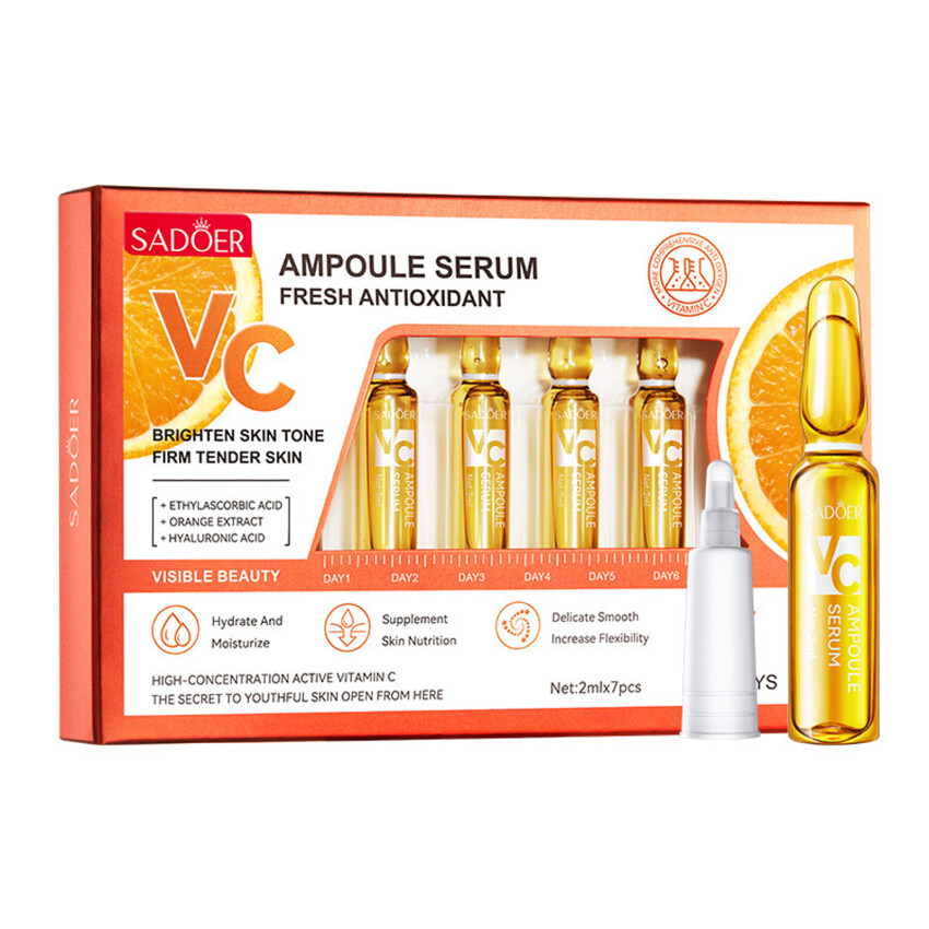 Ampoule Essence Hyaluronic Acid Serum 24K Gold Serum Vitamin C Serum Concentrated Nourishing VC Moisturizing Whitening Facial Skin Care Serum