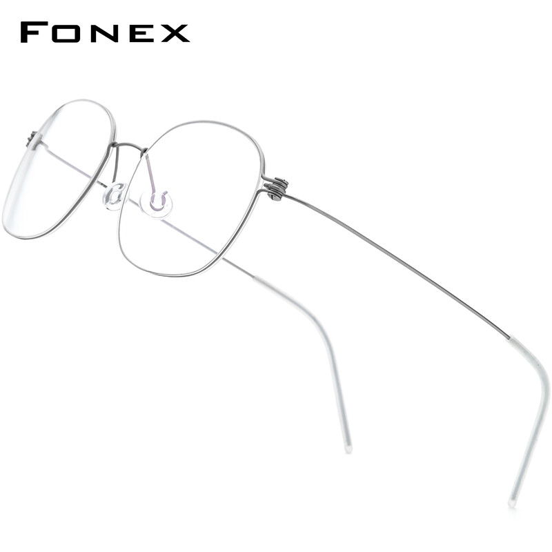 FONEX B Titanium Glasses Frame Men Eyeglasses Korean Denmark Women Optical Frame Ultralight Japaness Style Screwless Eyewear F7513