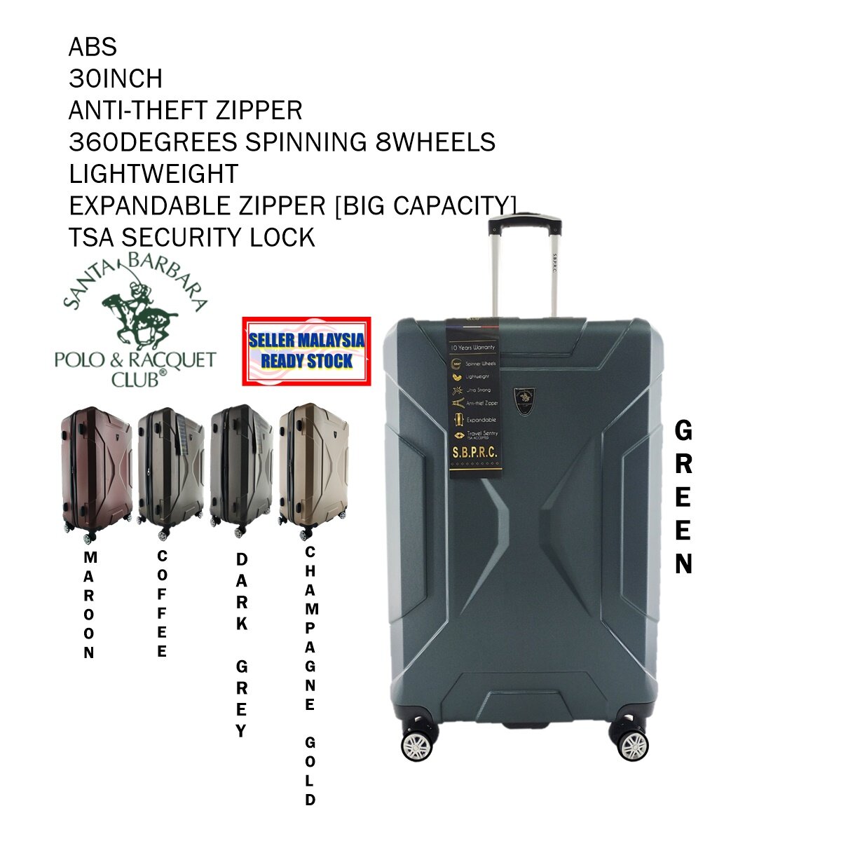 Travelers polo and racquet club luggage sale