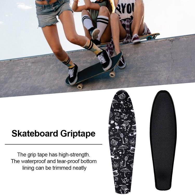 Skateboard Griptape Bubbleproof Sheet Grip Tape for 22" Fishboard Deck Grip