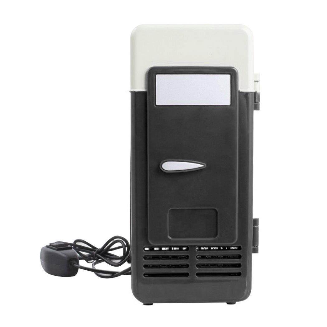 Yang Paling Populer Desktop Portabel Mobil USB Mini Kulkas Minuman Dingin Hangat Lampu LED Kulkas