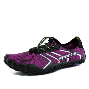 purple water shoes