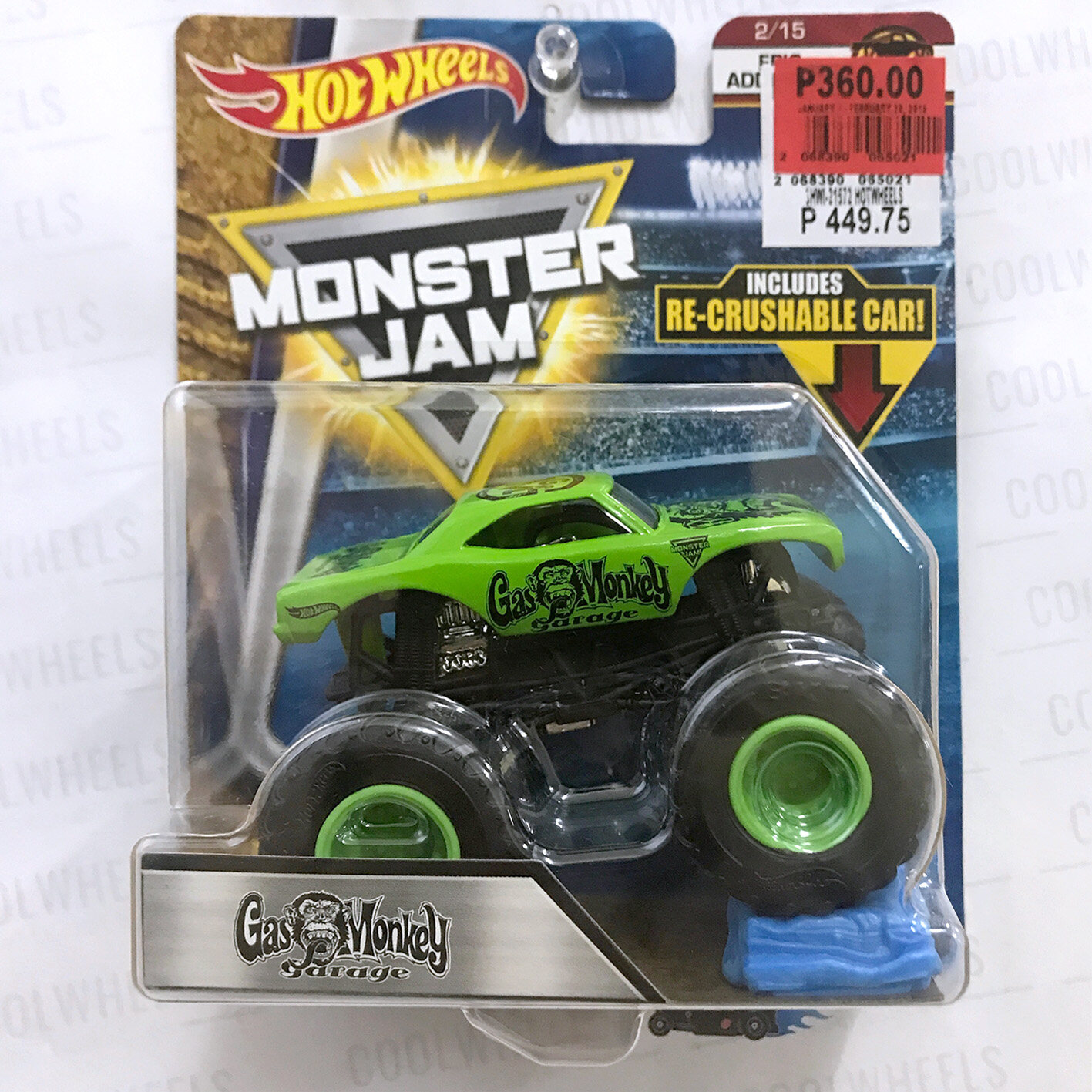 hot wheels monster jam gas monkey