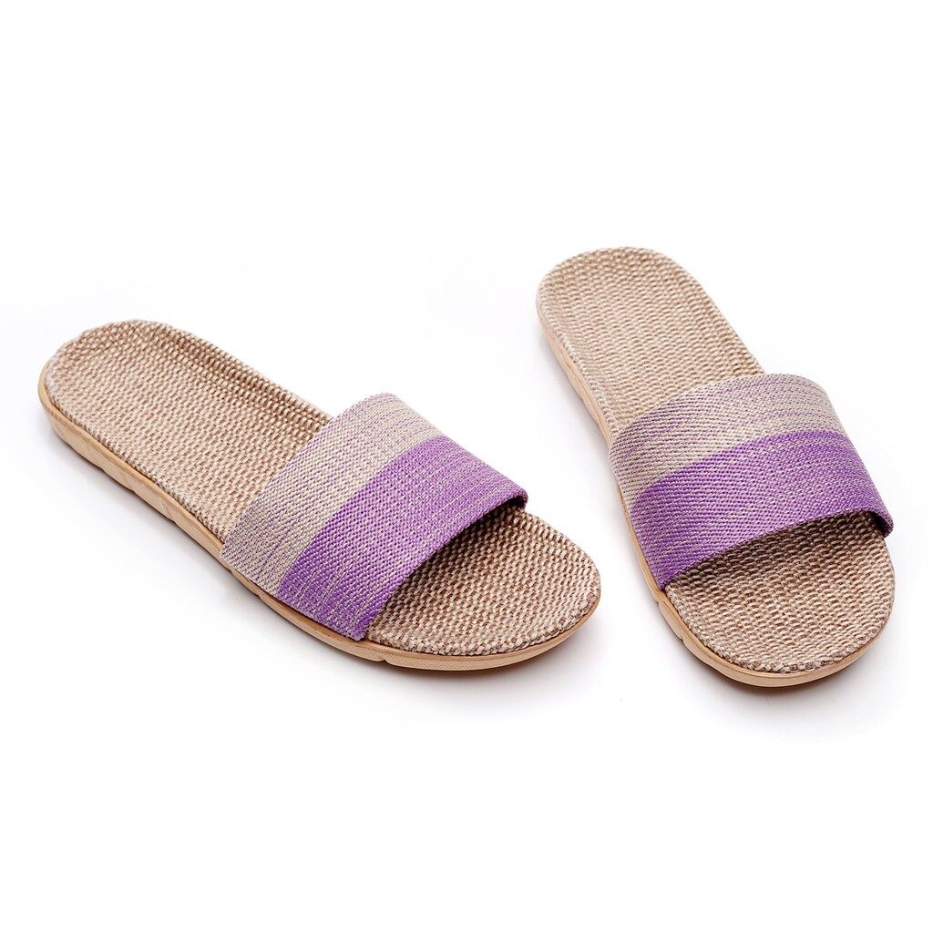 purple slippers womens