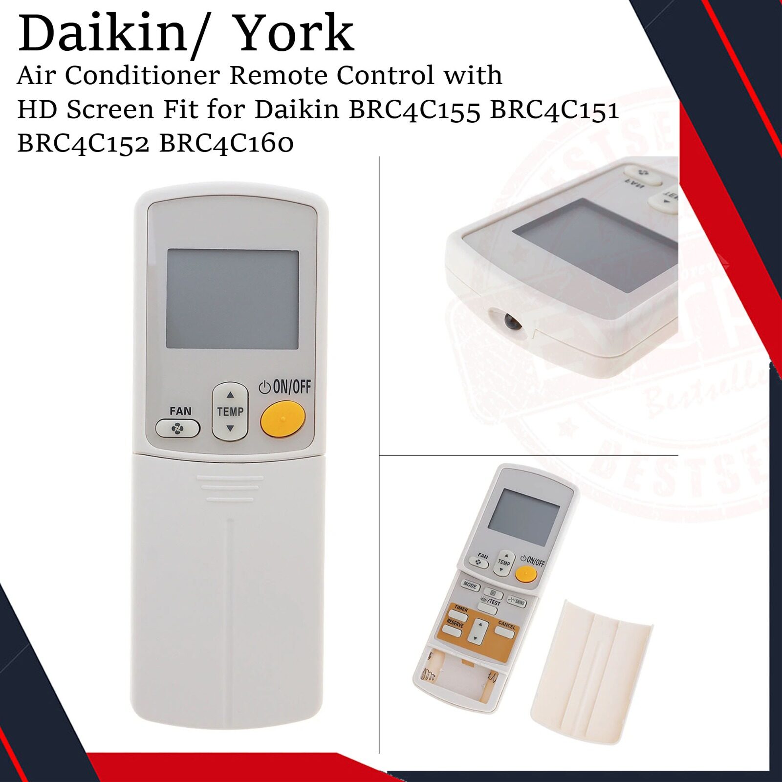 DAIKIN Air Conditioner Remote Control with HD Screen Fit for Daikin