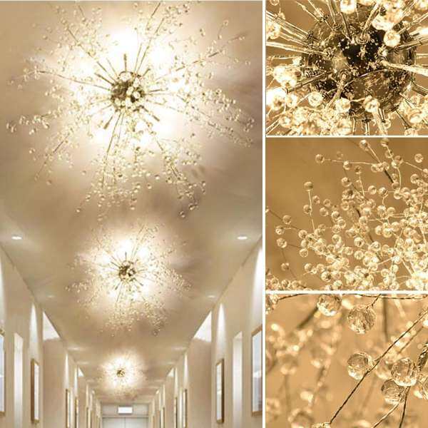 Modern Dandelion LED Chandelier Fireworks Pendant Lamp Ceiling Lights Home Decor