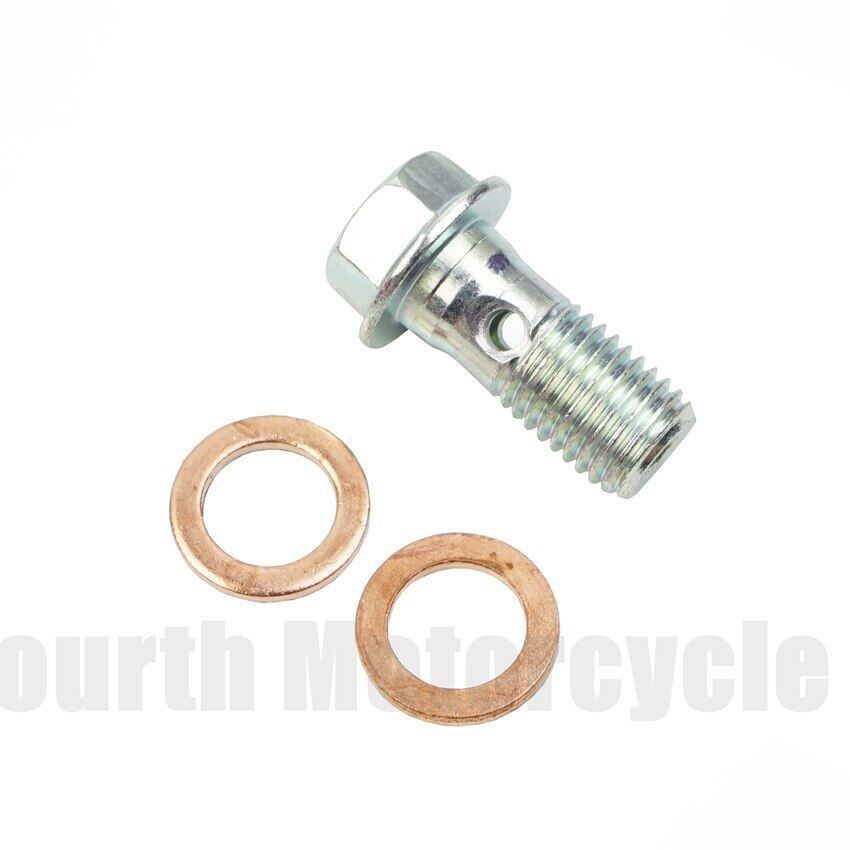 Brake Bolts Motorcycle M10 x 1.25 Brake Hose Screw Banjo Bolt Universal Brake Clutch Caliper Screws Bolts Foot Brake Pump Bolts