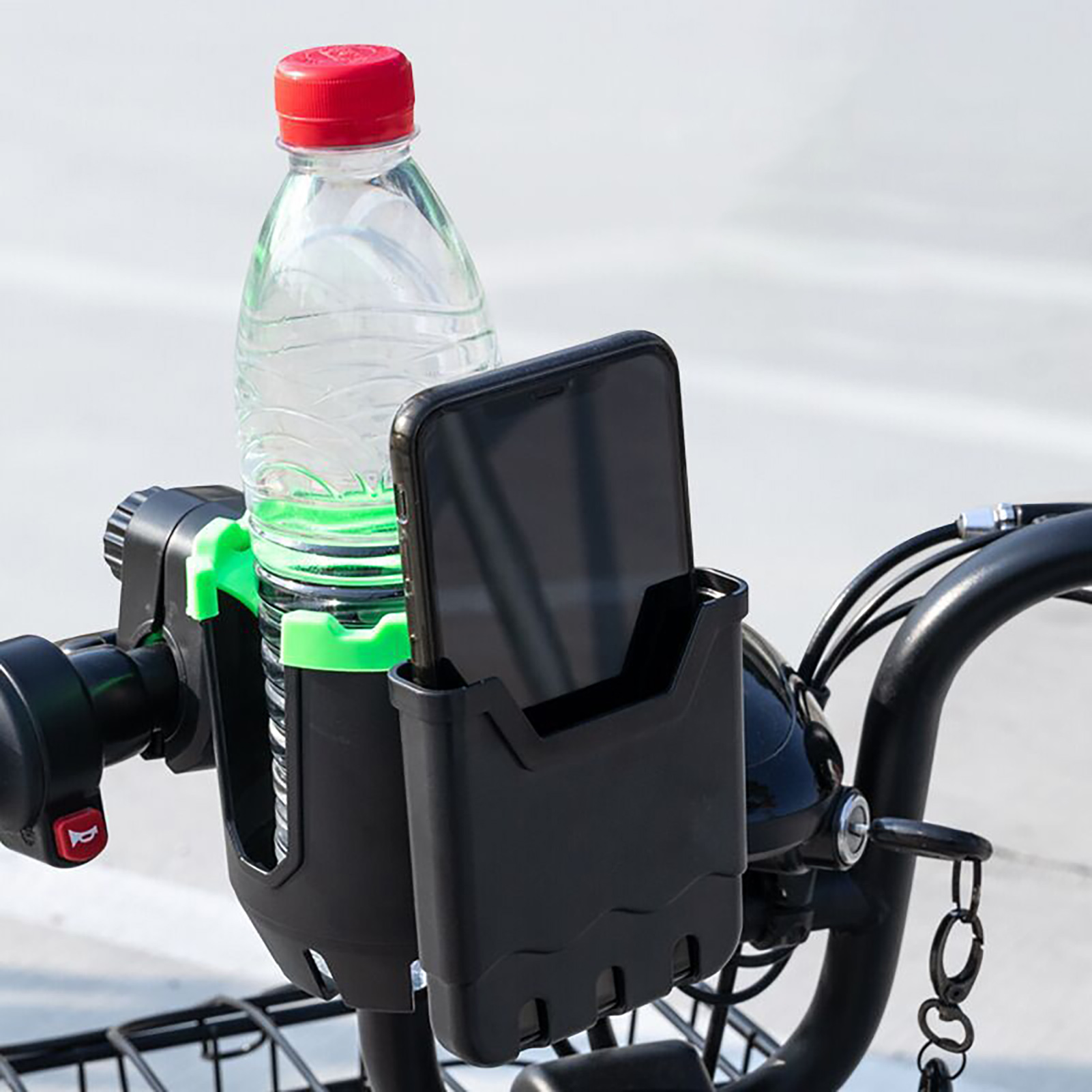 NEWMANA ที่วางขวดจักรยาน2-In-1ลื่นแบบพกพา MTB ถนนจักรยานโทรศัพท์ที่วาง ...