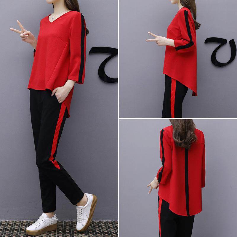 three quarter track pants womens