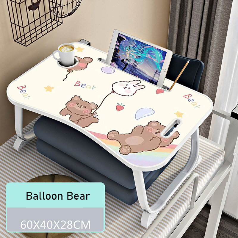Bed folded small table, laptop table, lazy student study dormitory bedroom, bay window writing desk