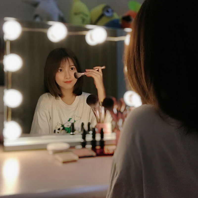 Fkend Hollywood Style LED Bulbs Vanity Makeup Dressing Table USB Mirror Lights Kit