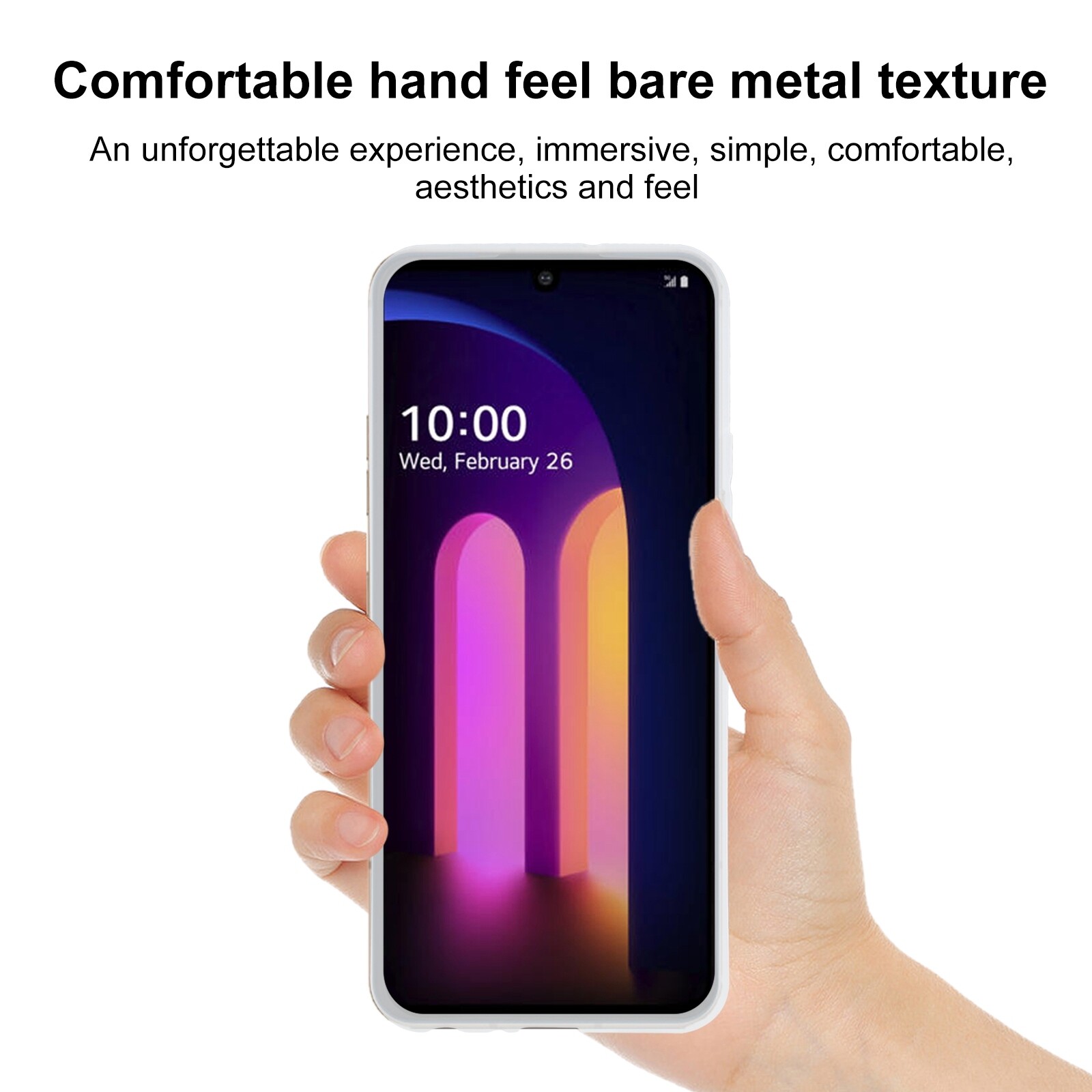 For LG V60 ThinQ 5G TPU Phone Case(Transparent White)