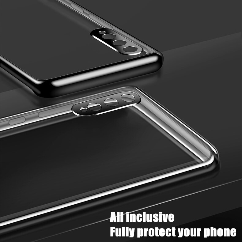 【Camera Full Coverage】For Vivo S1 1907 Upgrade 6D Electroplating Slim Soft Clear Silicon Protective Jelly Case Liquid Crystal Anti-fading Back Cover Skin