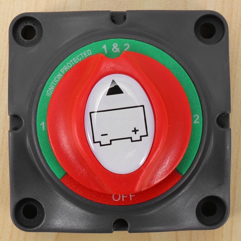 3 Position Disconnect Isolator Master Switch, 12-60V Battery Power Cut Off Kill Switch, Fit for Car/Vehicle/RV/Boat/Marine, 200/1250 Amps Waterproof