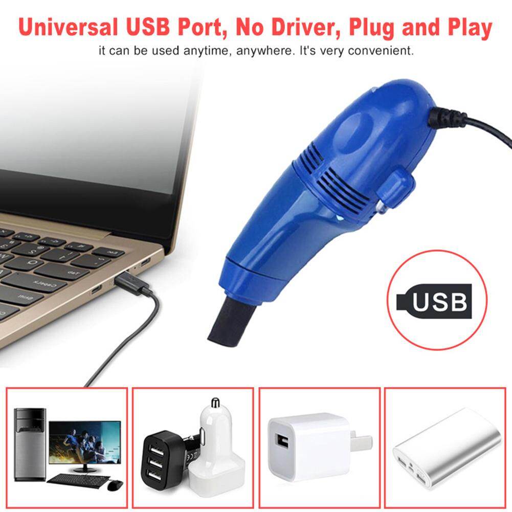 Mini Vacuum USB Keyboard Brush Cleaning Tool Dust Cleaner for PC Laptop Computer