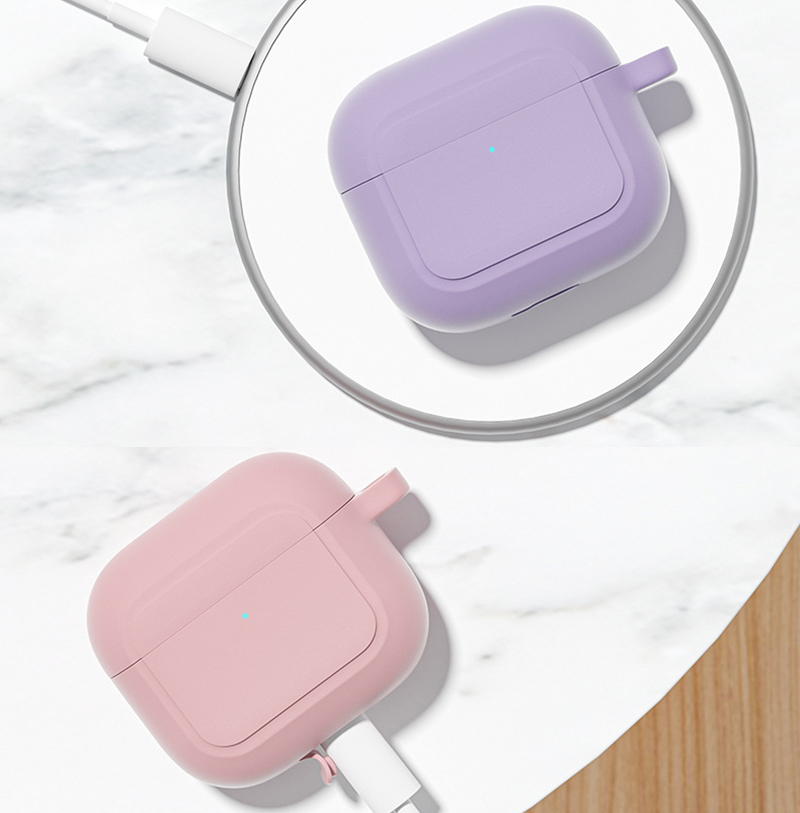 【Trail Blazers】ốp Silicon Mềm Tương Thích Với Apple Airpods 3 Hộp Sạc Vỏ Bảo Vệ Có Khóa Chống Mất Cho Airpod3 Air Pods 3