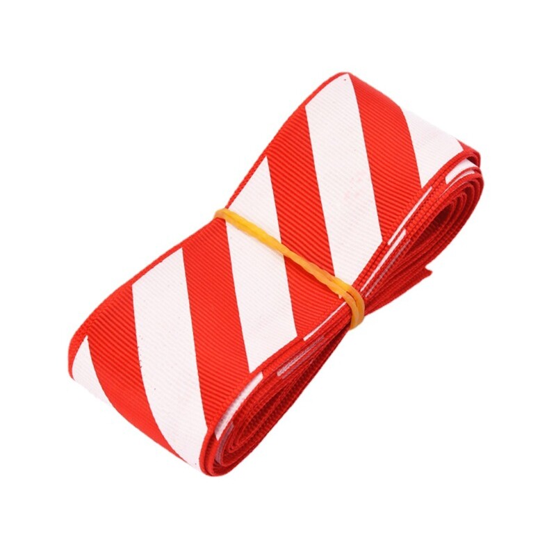 Christmas Red and White Striped Wide Ribbon Roll Tree Garland Decor for DIY Gift Box Package Wrapping Hair Accessories