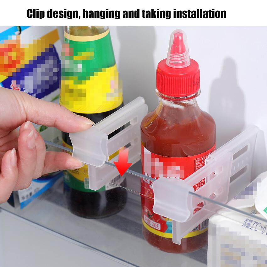 Kệ Ngăn Kéo Tủ Lạnh Tủ Lạnh Tủ Lạnh Nhà Bếp Giá Sắp Xếp Ngăn Kéo Tủ Lạnh Đa Năng Bộ Chia Ngăn Đựng Bình Nhà Bếp