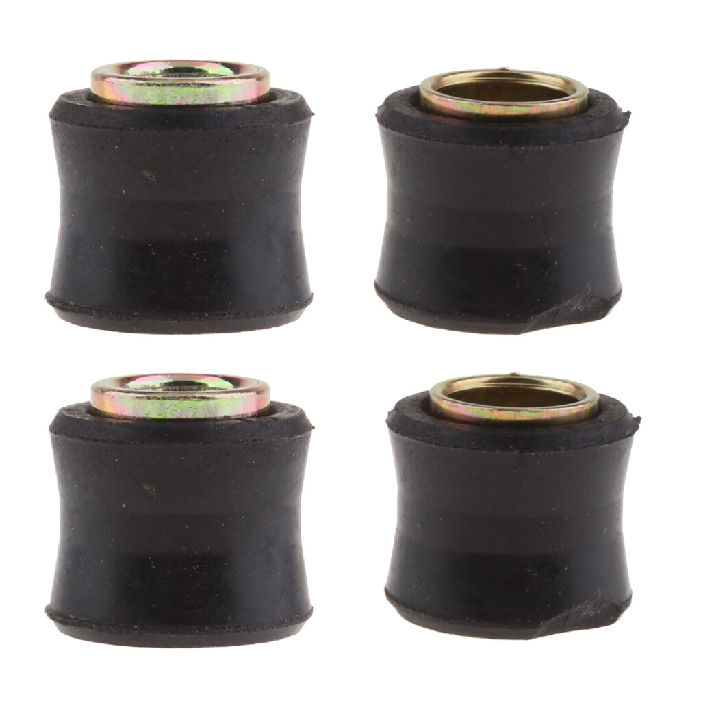 Baoblaze 4x Motorcycle Shock Absorber Suspension Bushing Rubber Bush 10mm 12mm