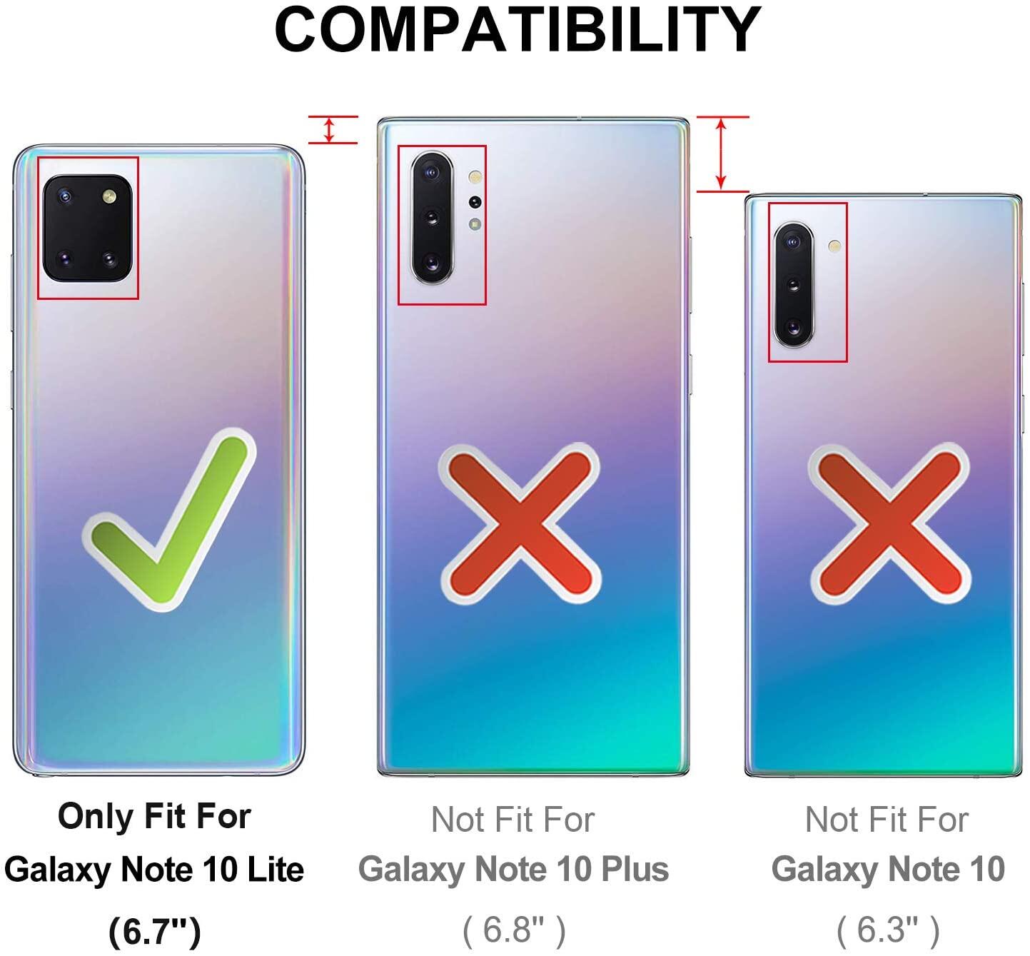 Ốp Cho Samsung Galaxy Note 10 Lite 360 Độ [Pha Lê Trong Suốt] Ốp Trong Suốt Toàn Thân Trước Và Sau Ốp Bảo Vệ Màn Hình Bằng Silicon Và Nhựa Siêu Mỏng Ốp Bảo Vệ SM-N770F Cho Samsung Note 10 Lite