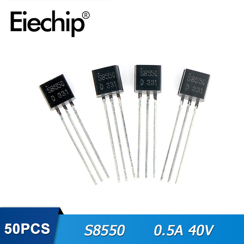 50pcs/lot s8550 to-92 transistors 0.5a 40v pnp new original