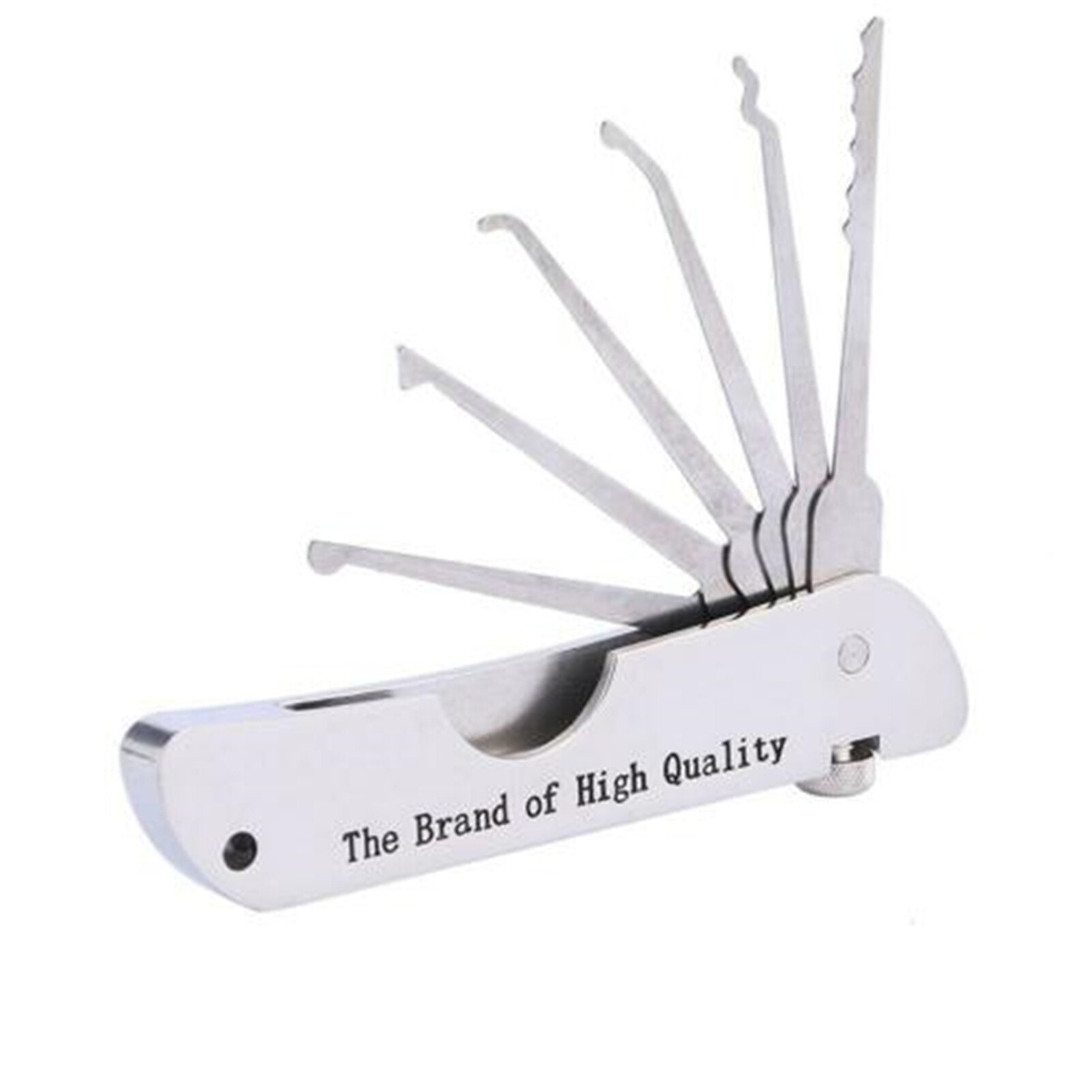 Farfi Portable Foldable Stainless Steel Door Opener Key Remover Unlock Locksmith Tool