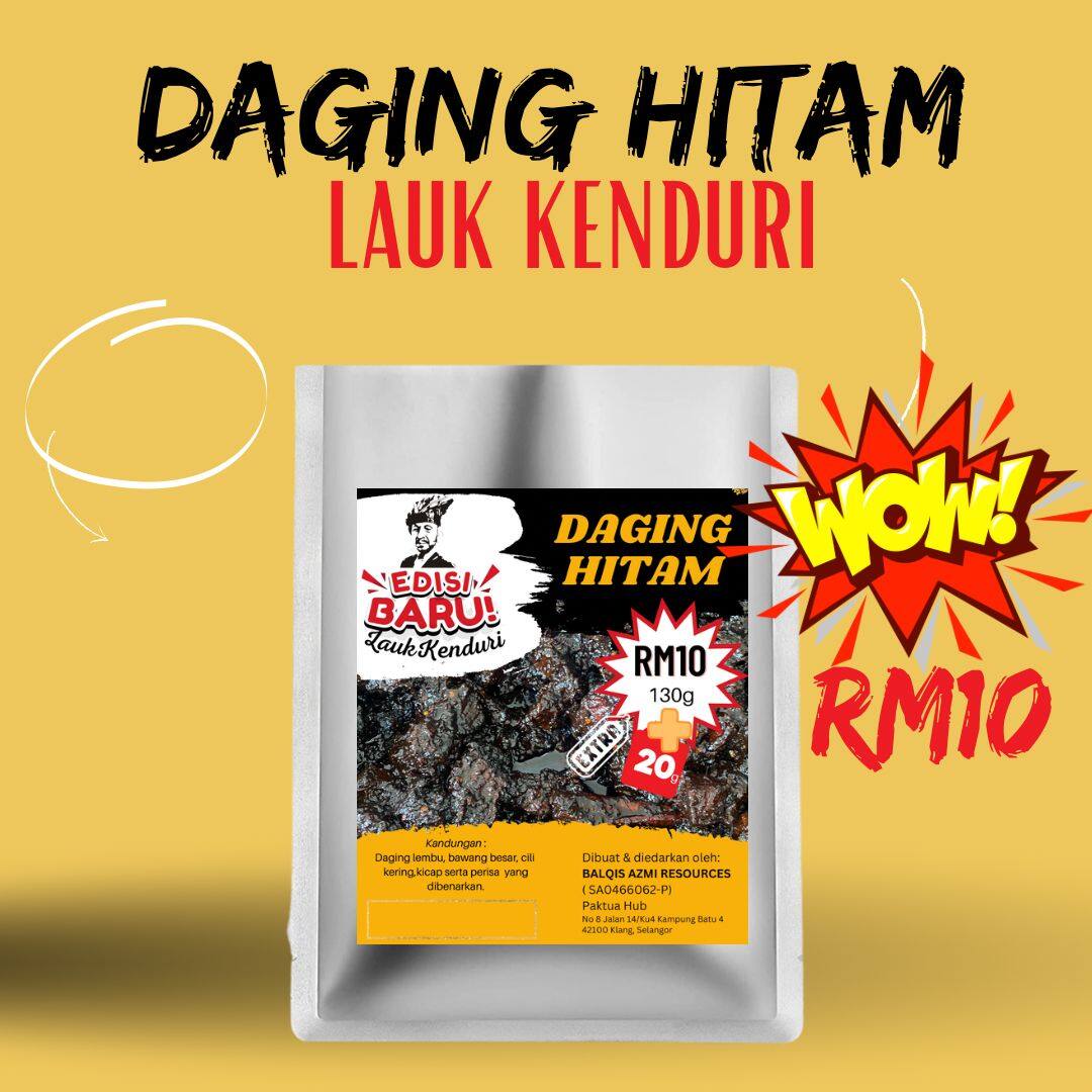 PakTua Daging Hitam Lauk Kenduri 100gram | Lazada