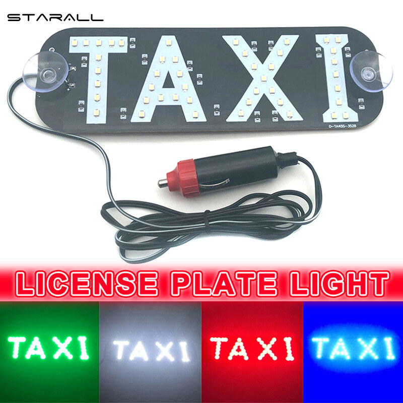 StarALL Taxi LED Sign Warning Light Decoration Indicator Shockproof Safe DC 12V for Car