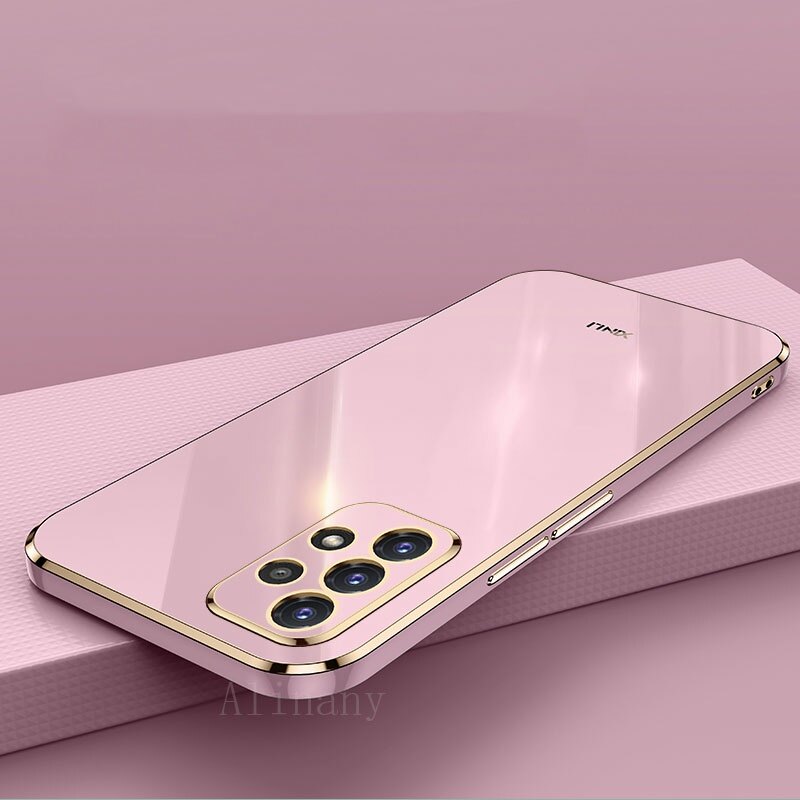 Samsung Galaxy A32 4G Case Shockproof Soft Silicone Electroplating Back Cover Case Samsung A32 4G Phone Casing