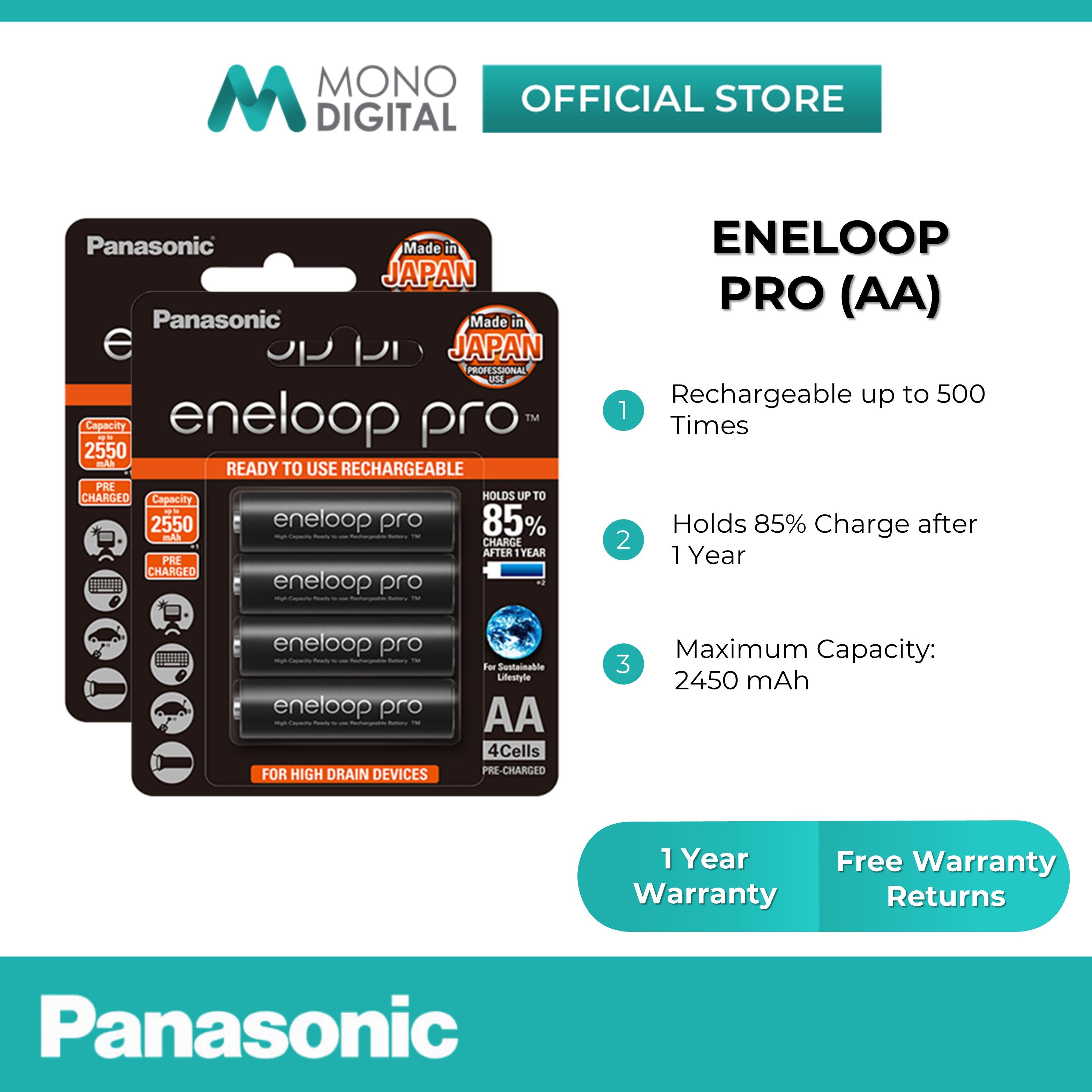 [twin Pack] Panasonic Eneloop Pro Aa Rechargeable Battery 4 X Aa 950mah