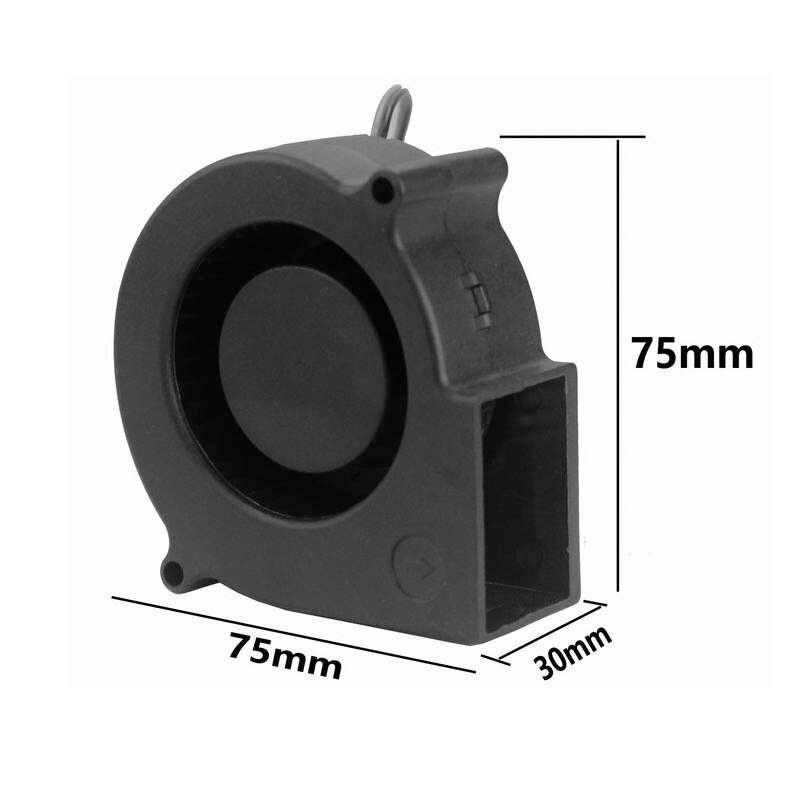 2PCS DC Blower พัดลม75X75x30mm 5V 12V 24V 7ซม. 7530 Centrifugal Radial ...