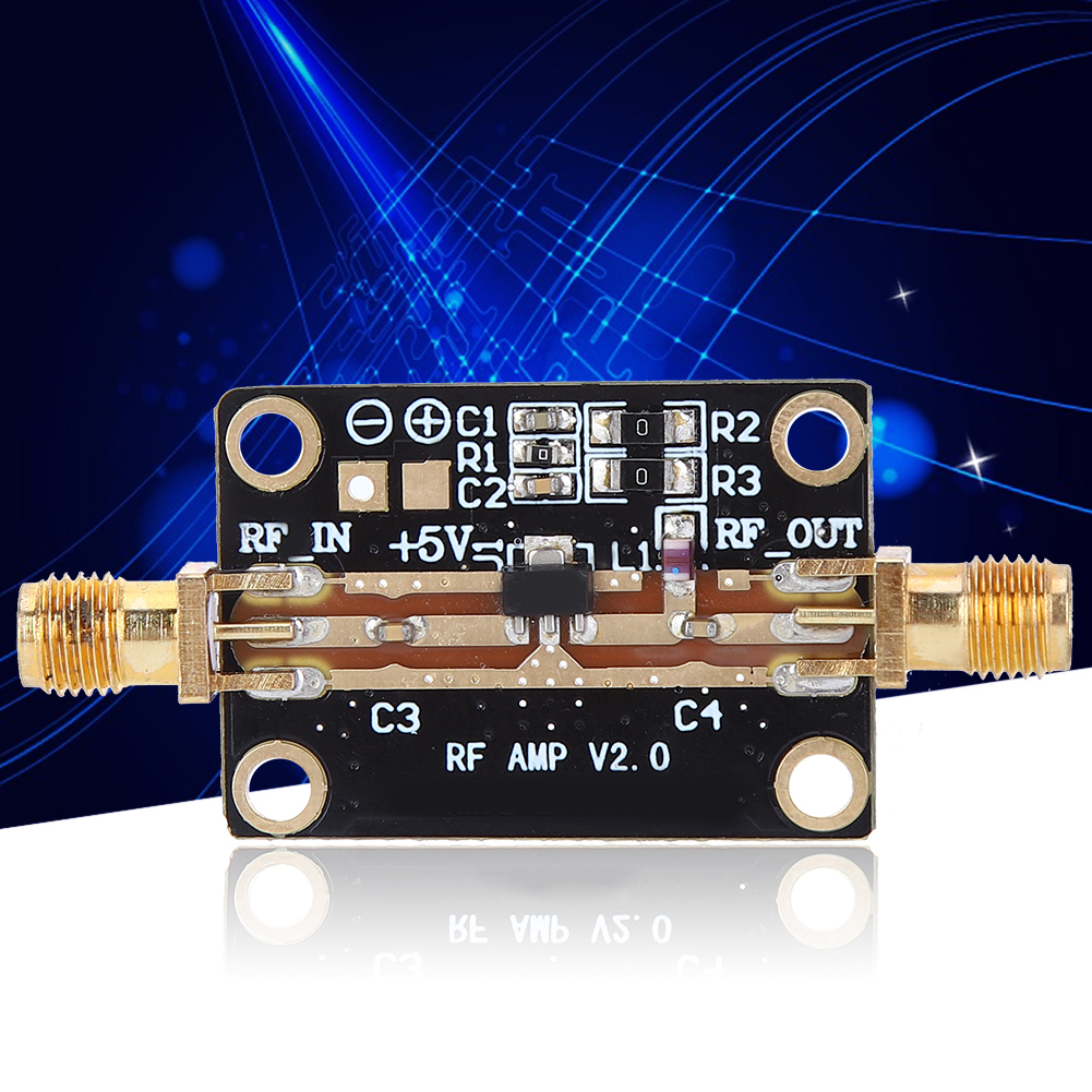 RF Amplifier Signal Module Electrical Accessory Wide Bandwidth High Gain Low Noise 1W 0.0 Widely Used in Short Waveth FM Broadcast Remote Control Receiver
