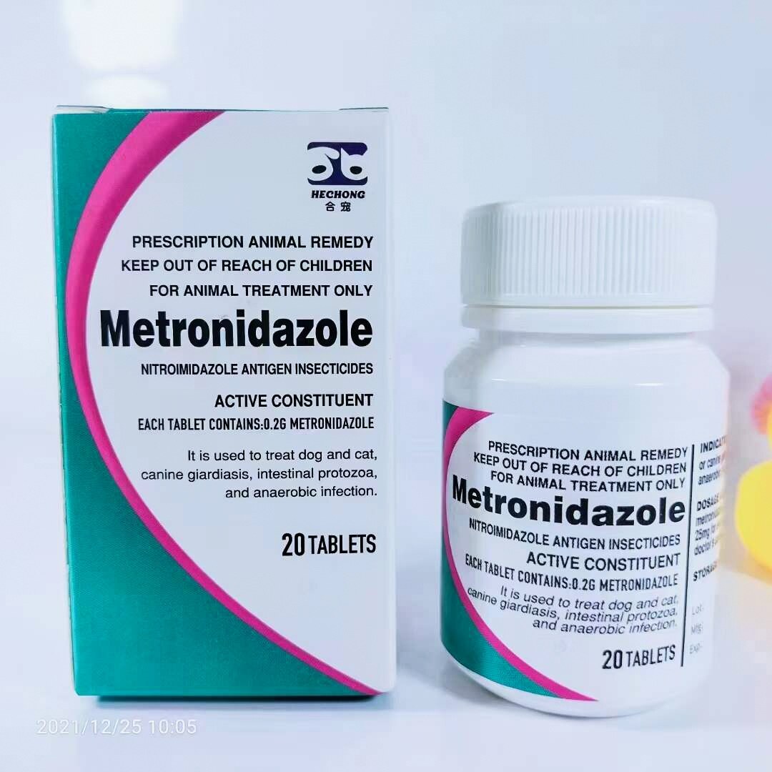 Pet metronidazole tablets cat periodontitis oral ulcer interdigital
