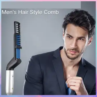 Multifunctional Comb Korean Men Shaped Fluffy Double Straight